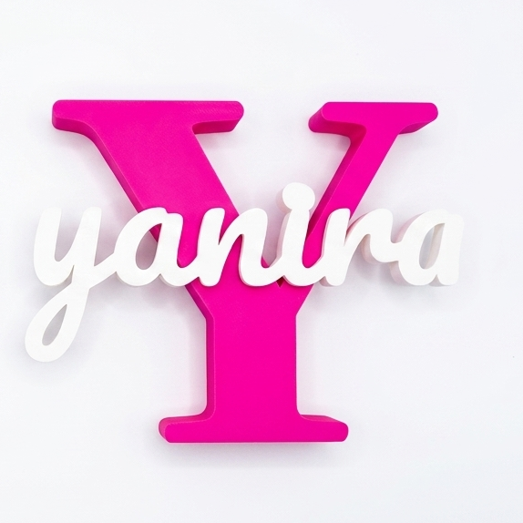 letra-3 Letra personalizada con nombre impresa en 3D - LUCLAB 3D