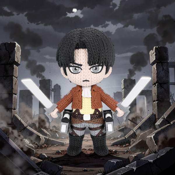Levi Ackerman (liso o crochet)
