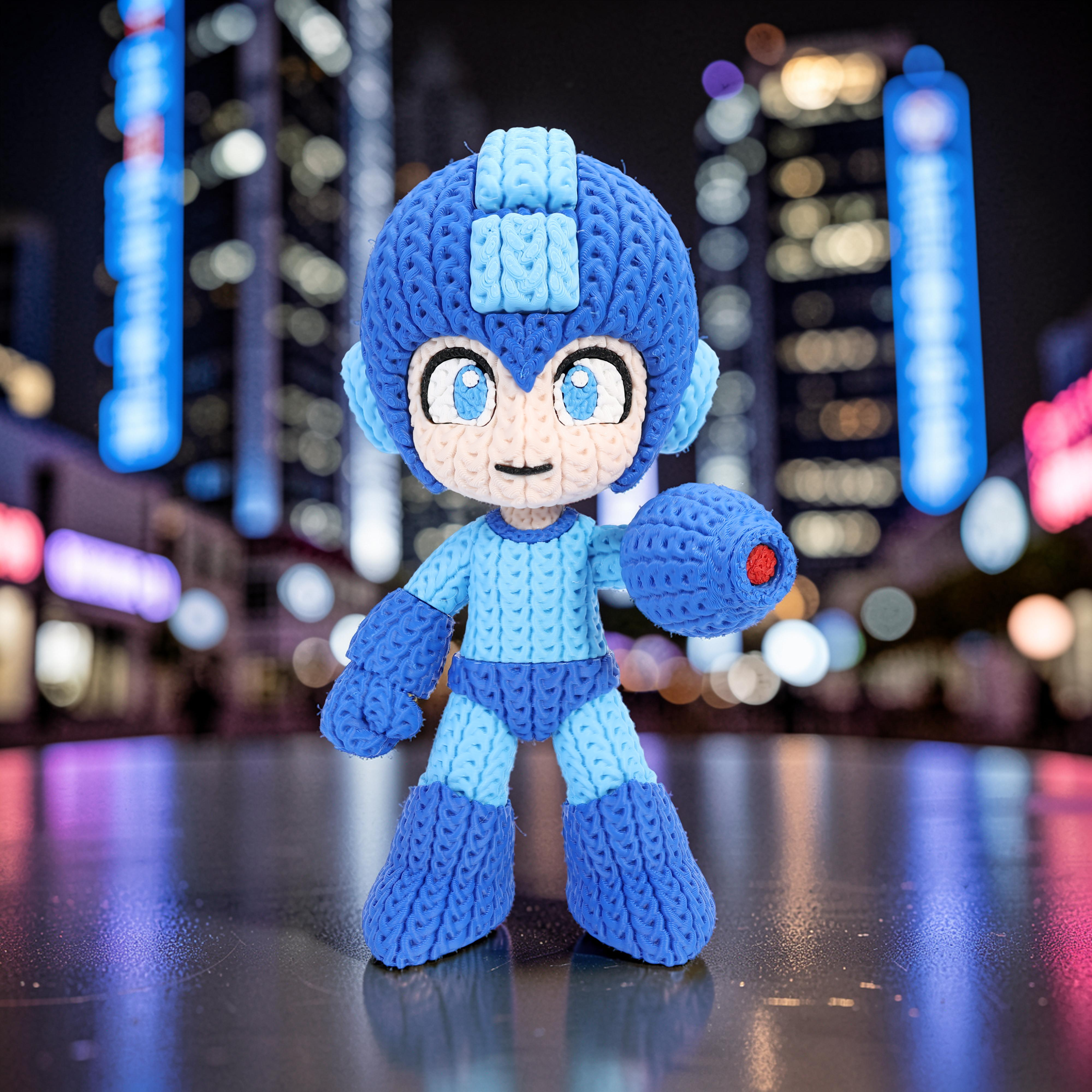 Megaman (liso o crochet)