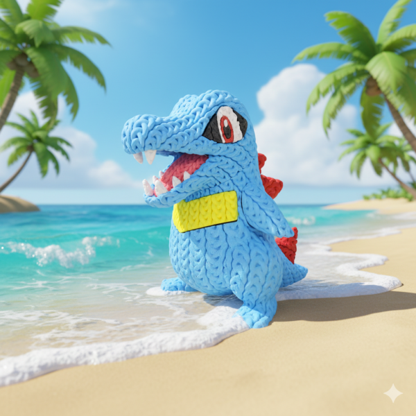 Totodile (liso o crochet)