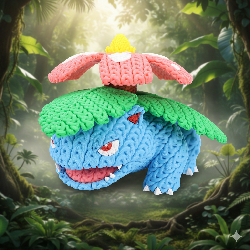 venusaur-p Venusaur (liso o crochet)