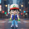 Ash Ketchum (liso o crochet)