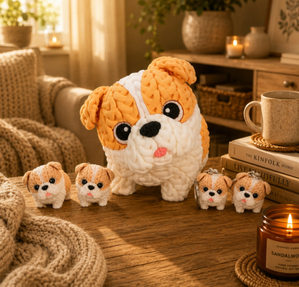 Bulldog (liso o crochet)