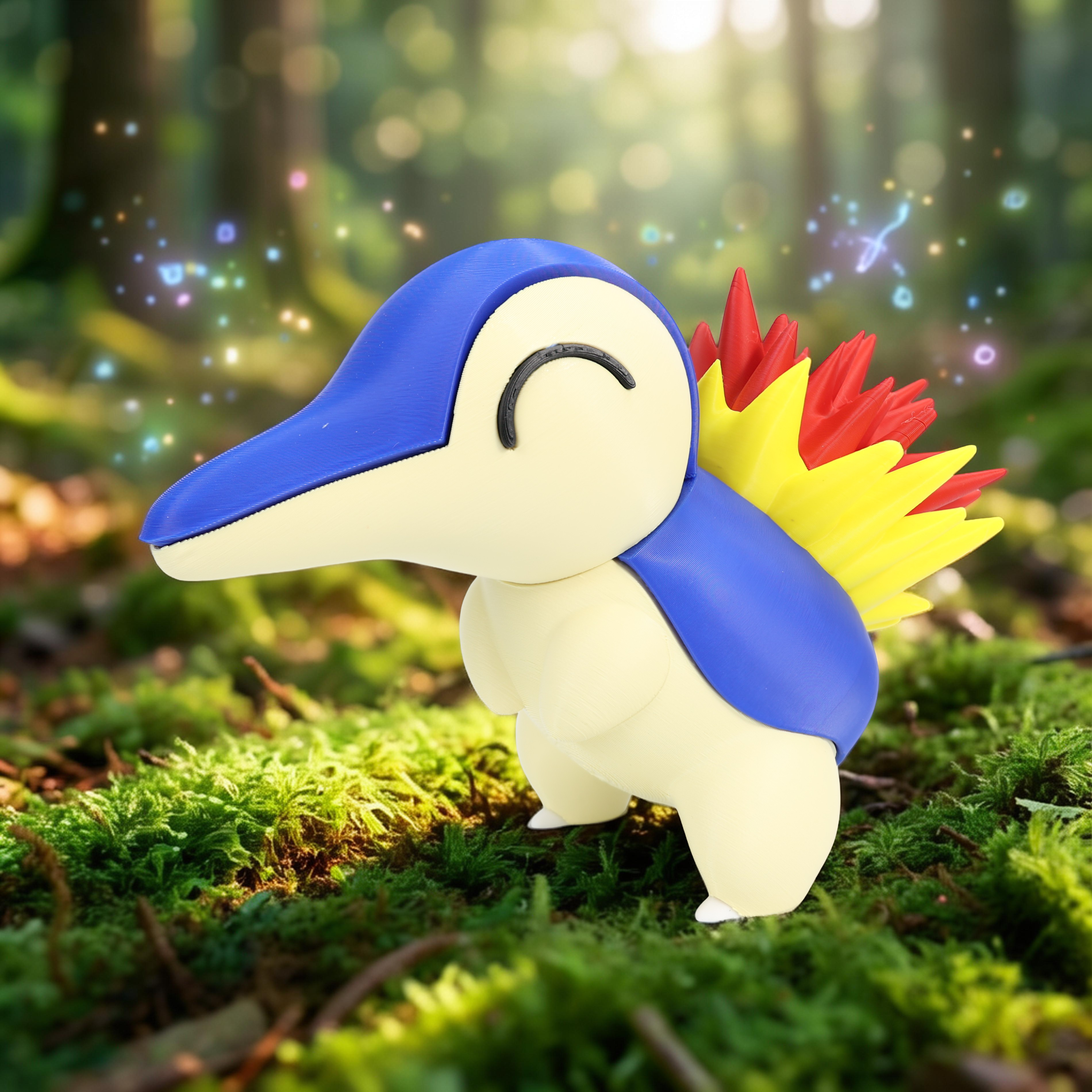 Cyndaquil (liso o crochet)