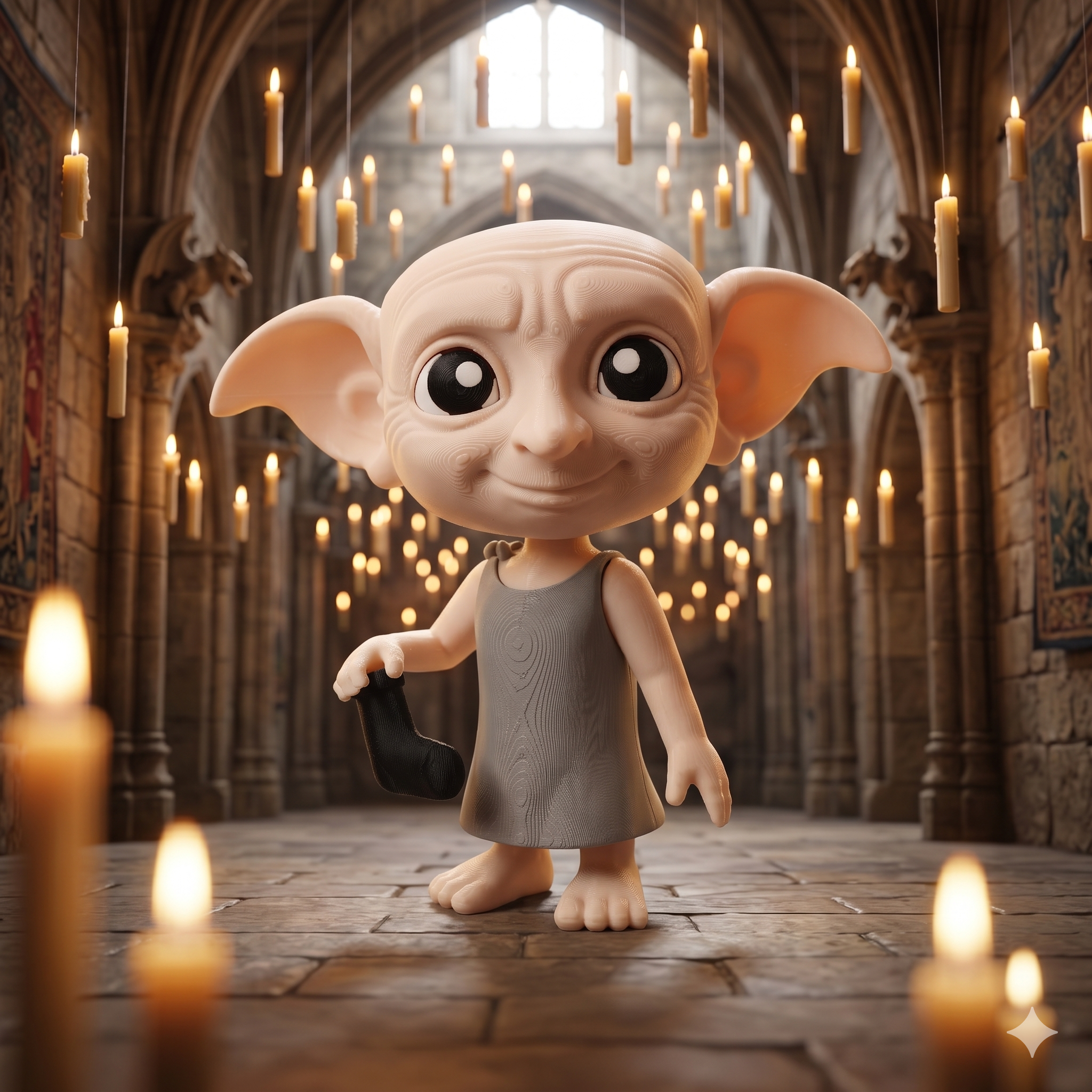 Dobby (liso o crochet)