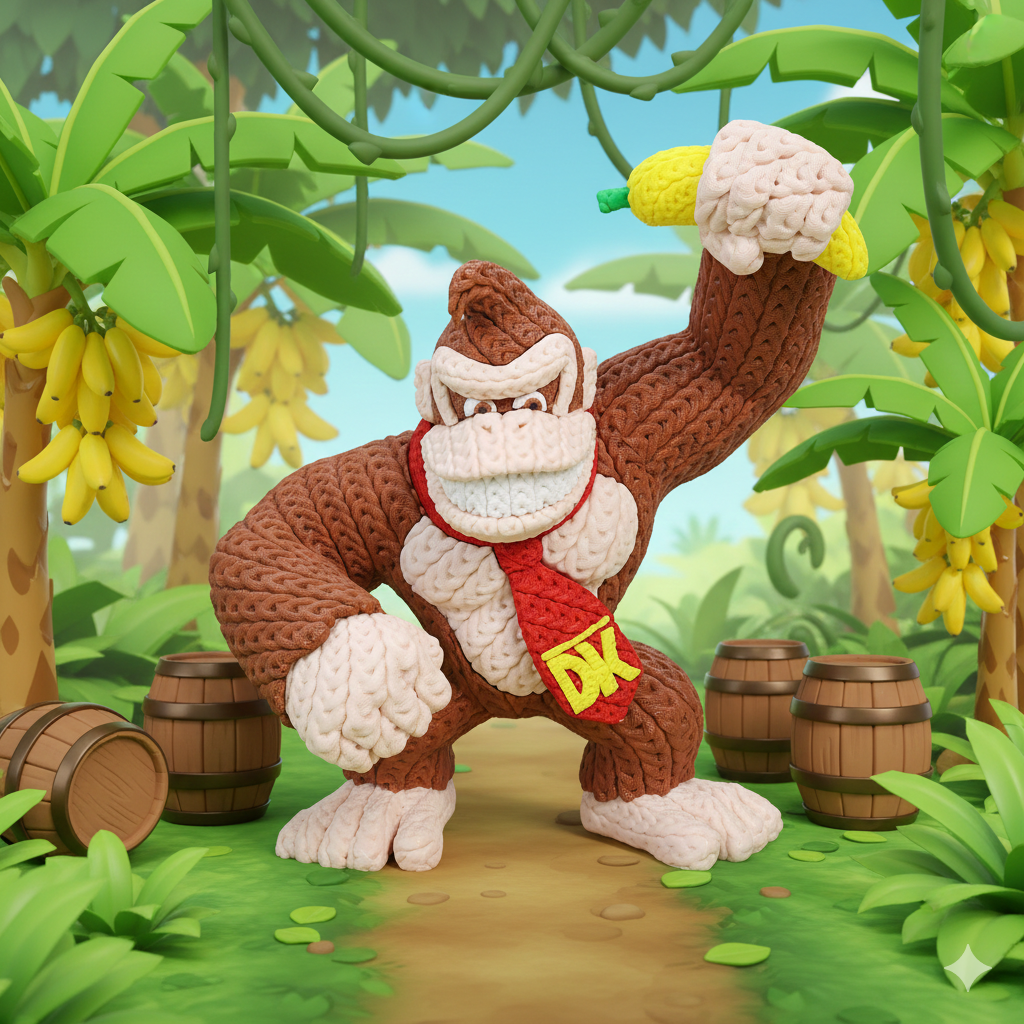 Donkey Kong (liso o crochet)