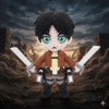 Eren Yeager (liso o crochet)
