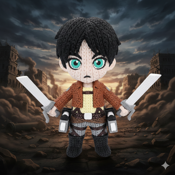 Eren Yeager (liso o crochet)