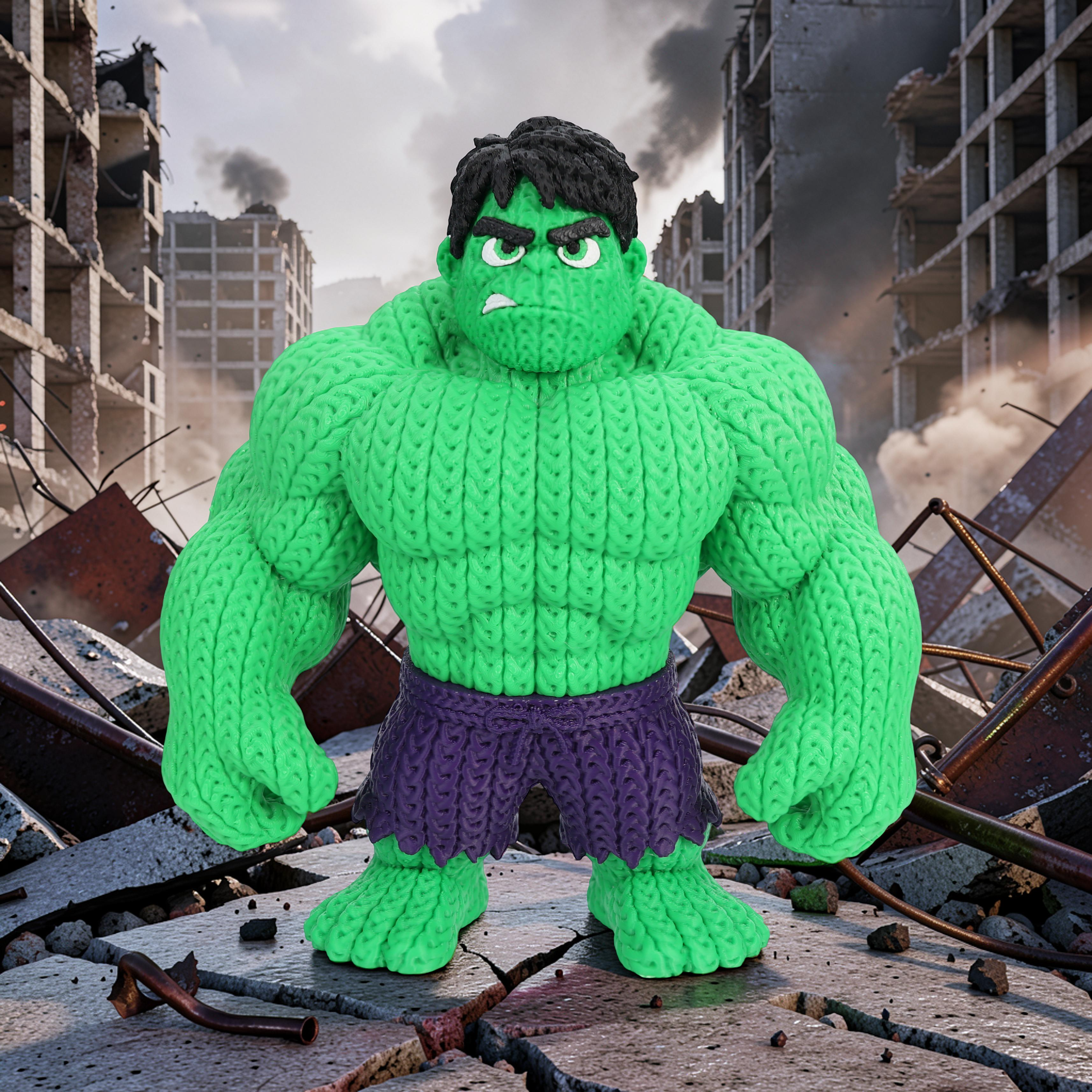 Hulk (liso o crochet)