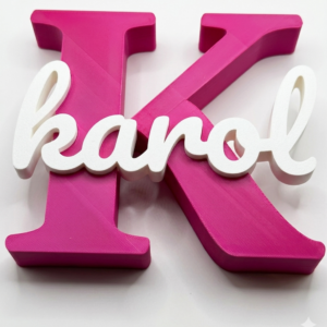 Letra personalizada con nombre impresa en 3D - LUCLAB 3D