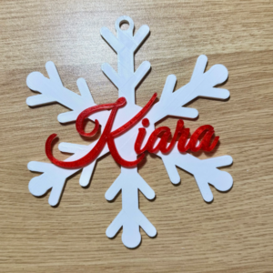 Copo de nieve con nombre