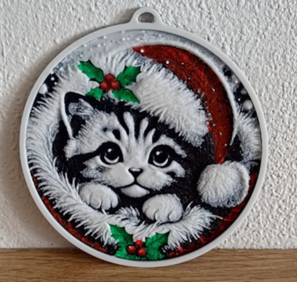 nav18 Bola gatito navideño