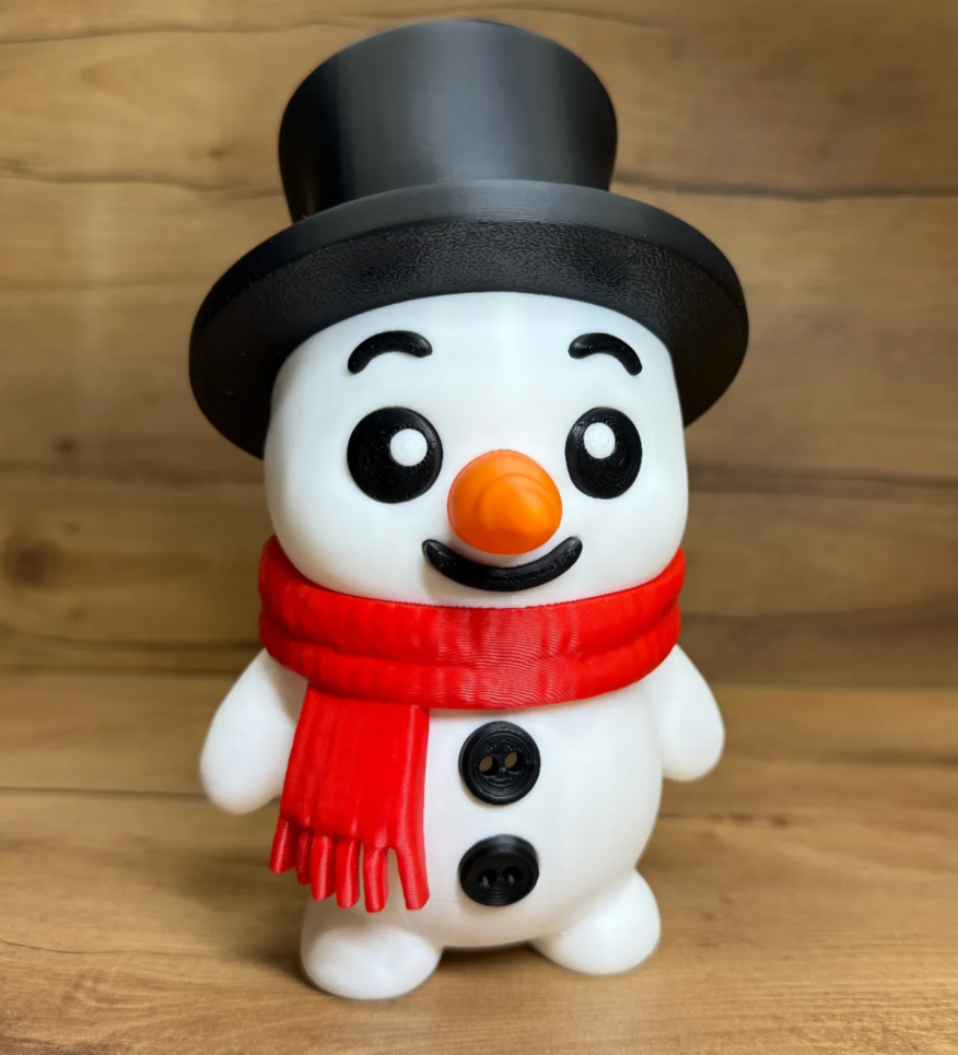 Muñeco de nieve con chistera
