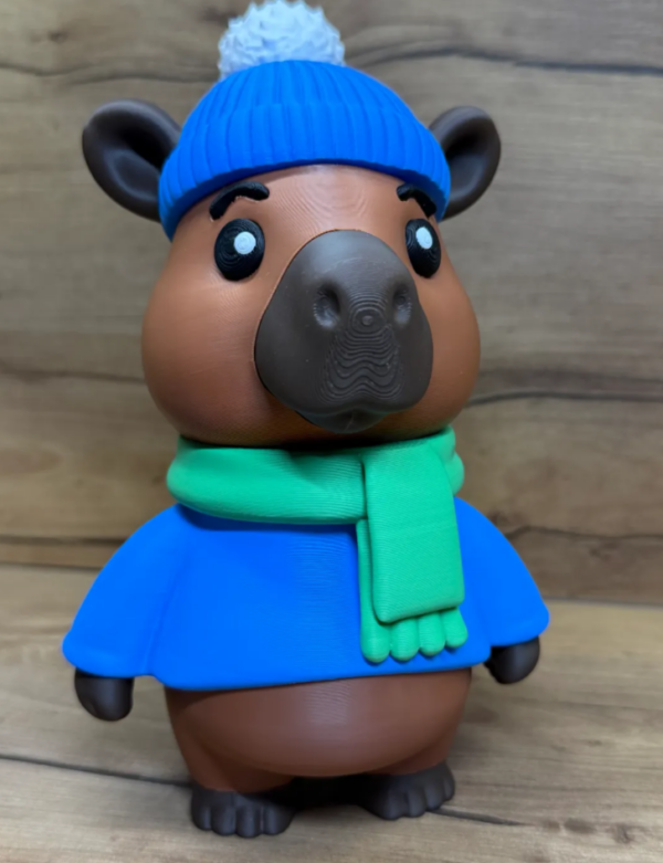 Capibara navideña