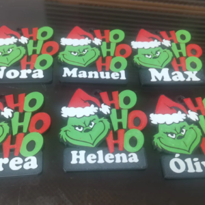 Adorno Grinch con nombre