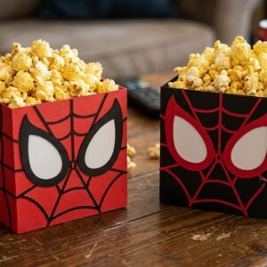 Cajas de palomitas Spiderman