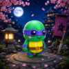 Tortuga Ninja (liso o crochet)