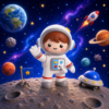Niño Astronauta (liso o crochet)