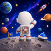 Niño Astronauta (liso o crochet)