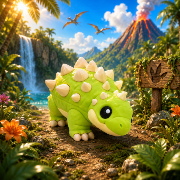Anquilosaurio Bebé (liso o crochet)