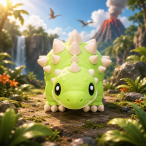 Anquilosaurio Bebé (liso o crochet)