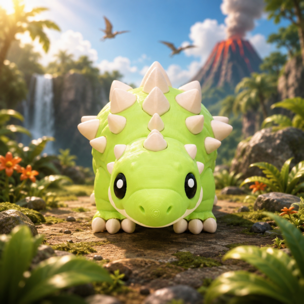 Anquilosaurio Bebé (liso o crochet)