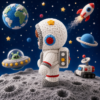 Niño Astronauta (liso o crochet)