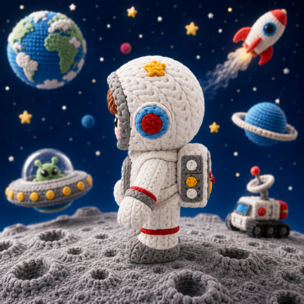 Niño Astronauta (liso o crochet)