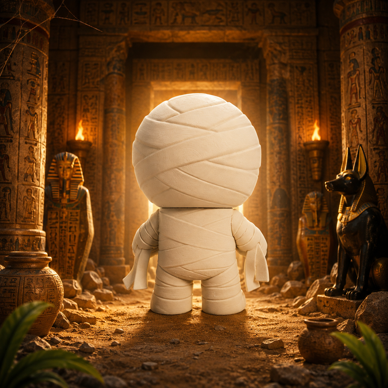 Momia (liso o crochet)