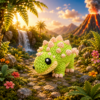 Anquilosaurio Bebé (liso o crochet)