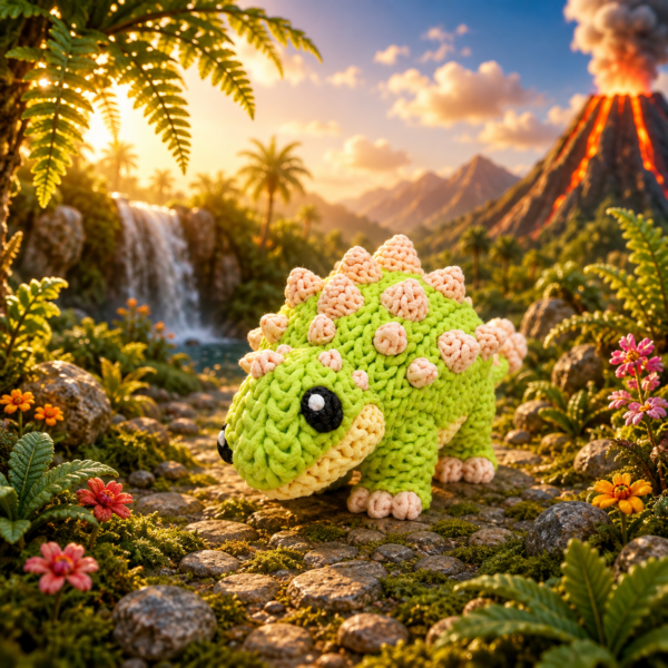 Anquilosaurio Bebé (liso o crochet)
