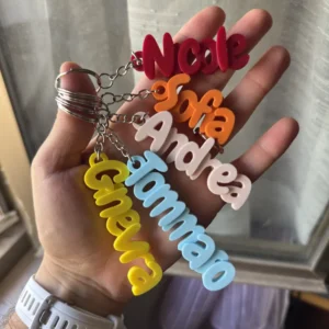 Llavero con nombre sencillo