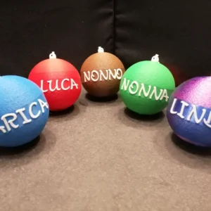 Bola esférica con nombre