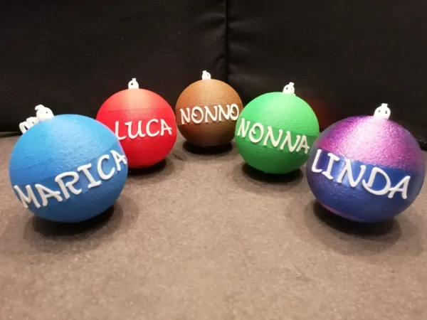 Bola esférica con nombre