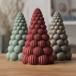 Árbol de Navidad de bolas y lamas