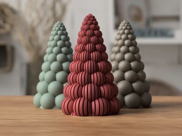 Árbol de Navidad de bolas y lamas