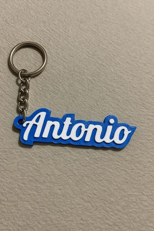 Llavero con nombre en letra cursiva