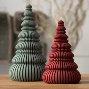 Árbol de Navidad de lamas redondeado