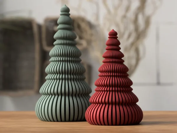 Árbol de Navidad de lamas redondeado
