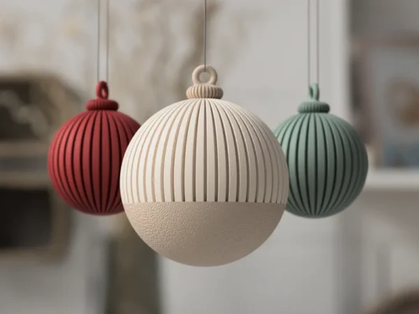 Bola de Navidad de lamas