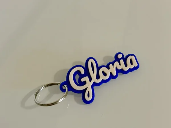 Llavero con nombre en letra cursiva