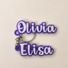 Llavero con nombre en letra cursiva