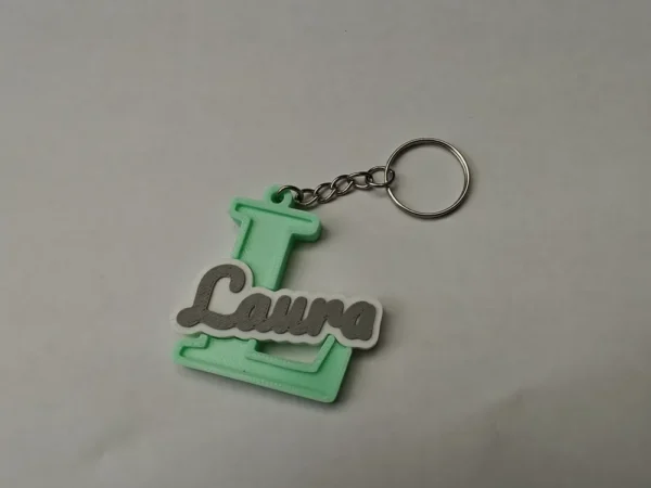 Llavero inicial con nombre