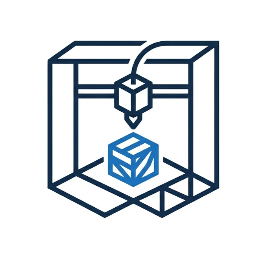 Ilustración de una impresora 3D imprimiendo un cubo - LUCLAB 3D